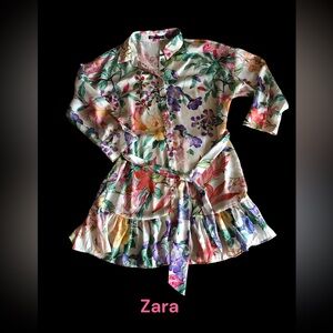 Zara Floral Mini Dress - Multicolor